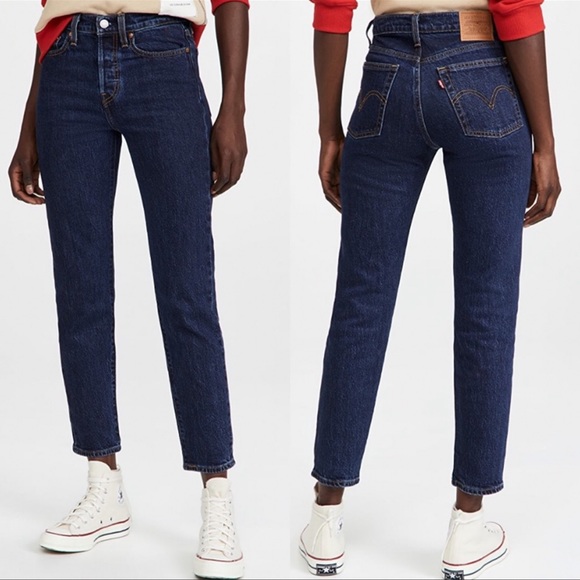 Levi's Denim - Levi’s Jeans Wedgie Straight Leg High Rise Salsa Dark Stone Denim 31 NWT